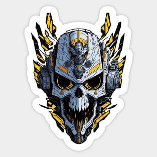 Mecha Skull S03 D97 Sticker